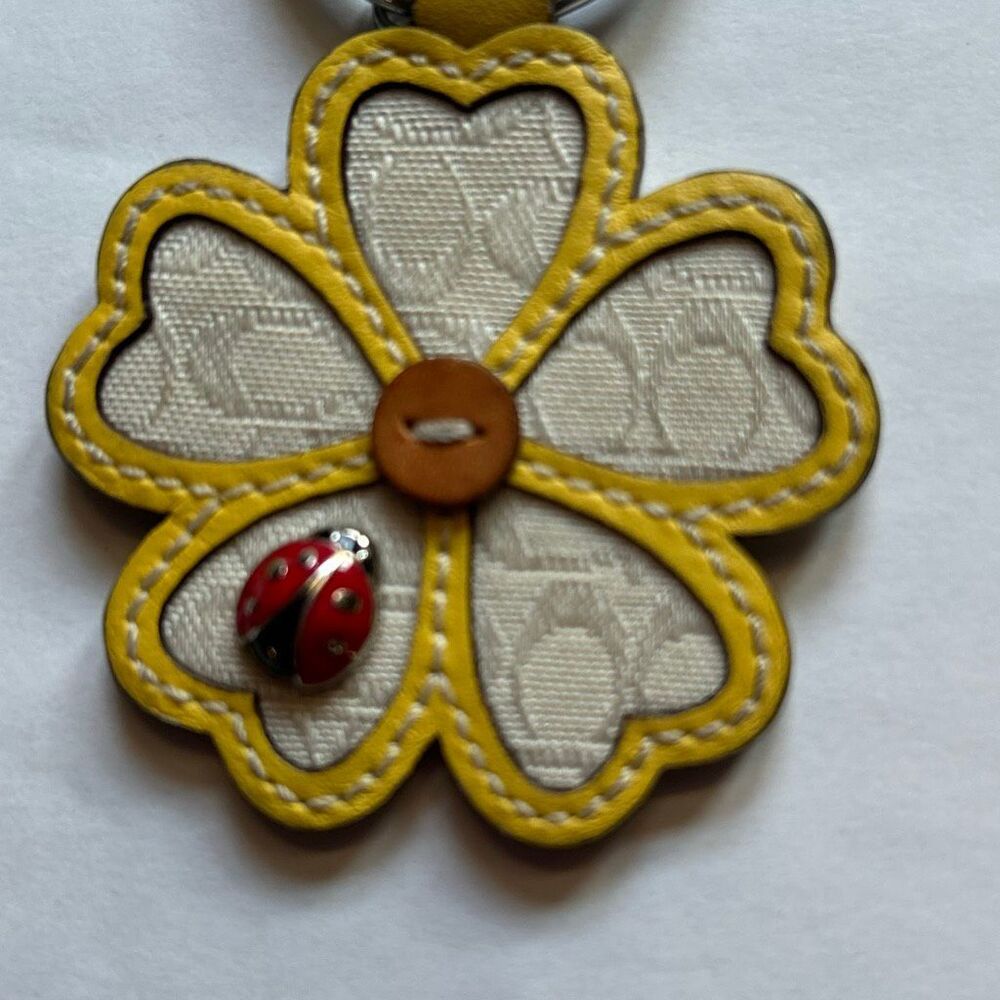 COACH Flower Ladybug Keychain - Picture 4 of 5